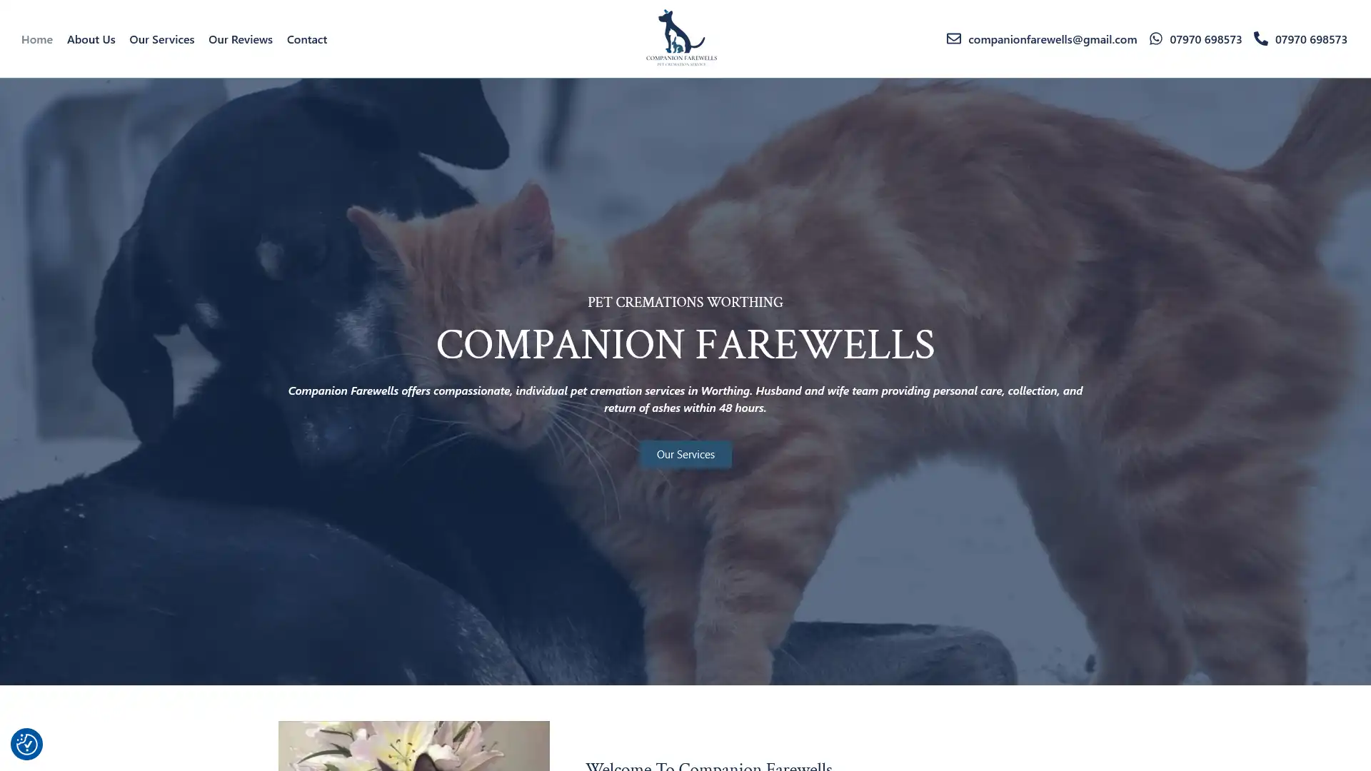 Companion Farwells, Pet Cremation Worthing