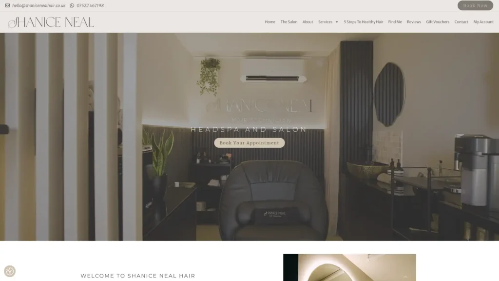 hairdresser website
