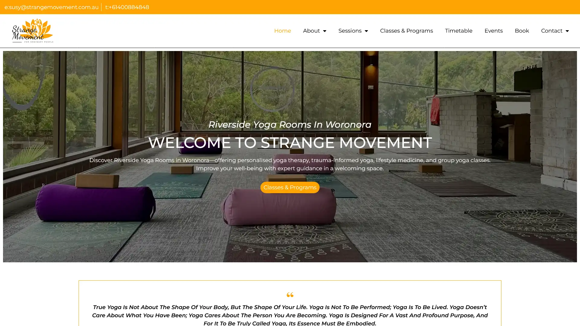 Strange Movement Yoga NSW