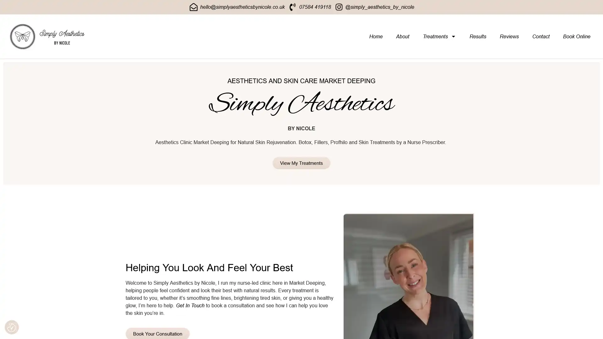 Simply Aesthetics by Nicole, aesthetics and skin care in Market Deeping