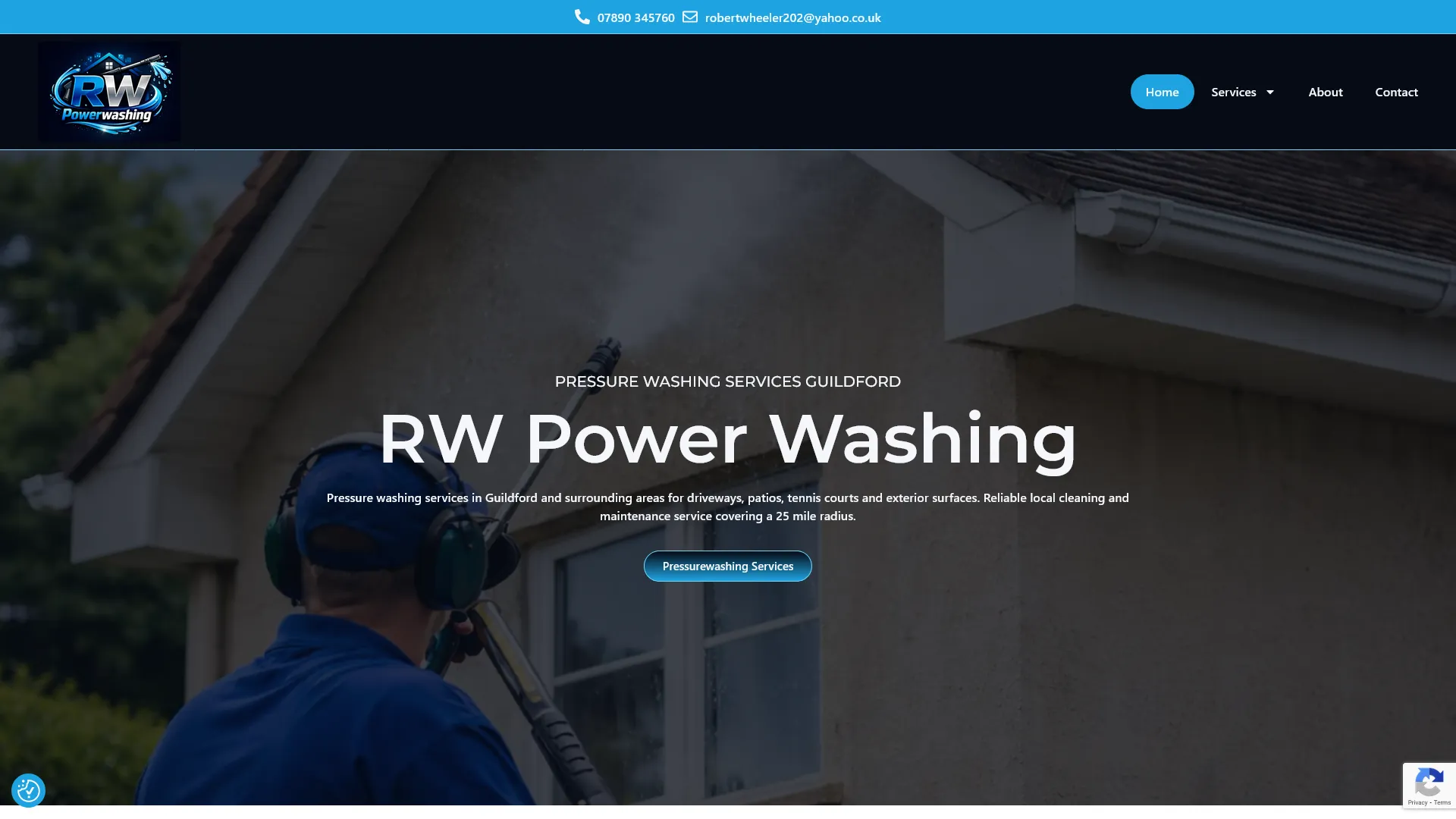 RW Powerwashing Guildford new website