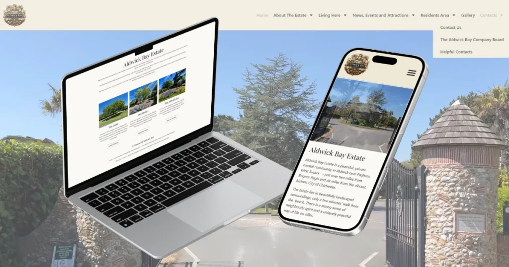 Aldwick Bay Estate Website Case Study 1 community website