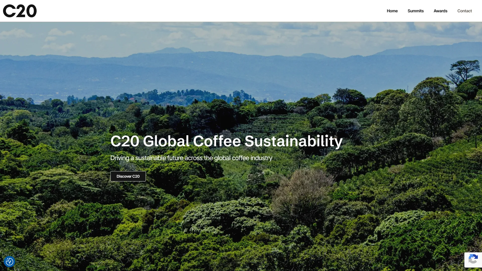 C20 Global Coffee Sustainability WordPress web design