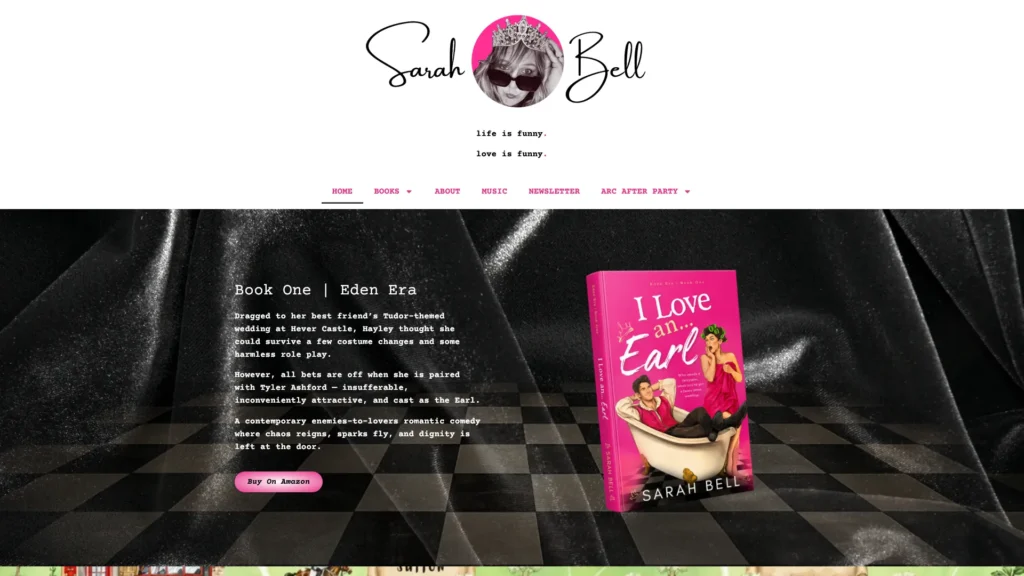 Sarah Bell Author Website Case Study 3 Gift of the Gab client case studies 1