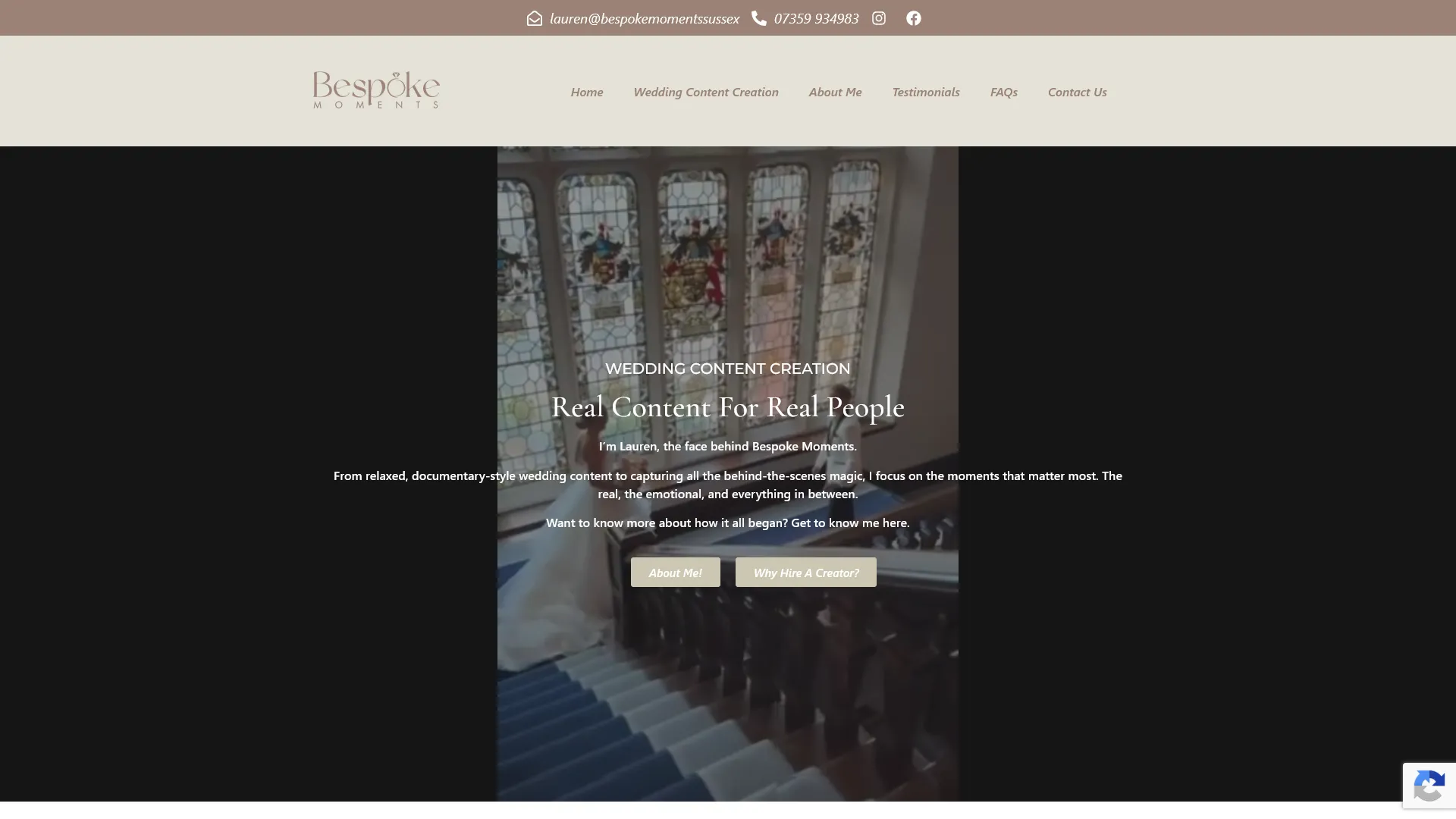 Bespoke Moments Website Case Study