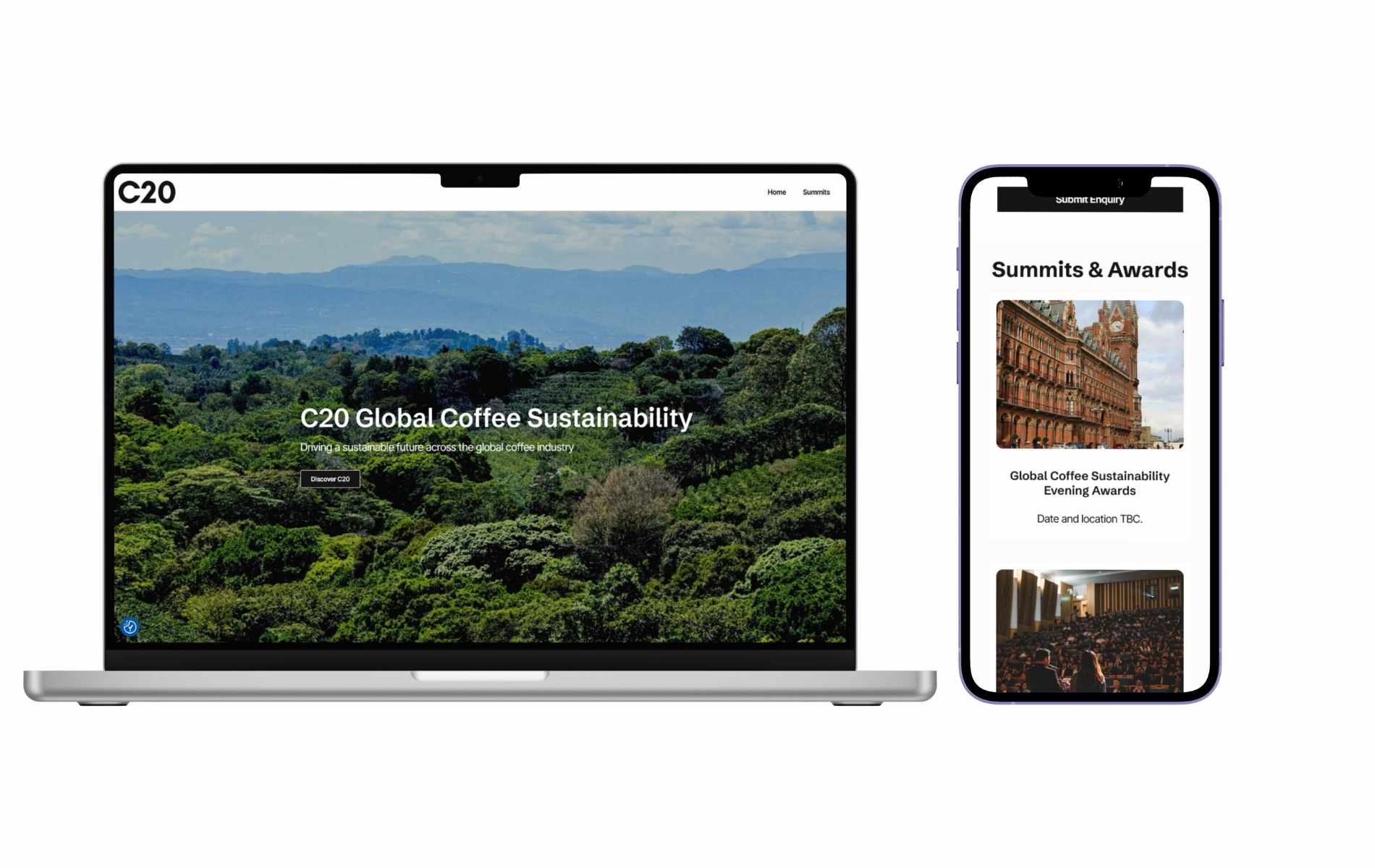 C20 Global Coffee Sustainability Summit Website Case Study