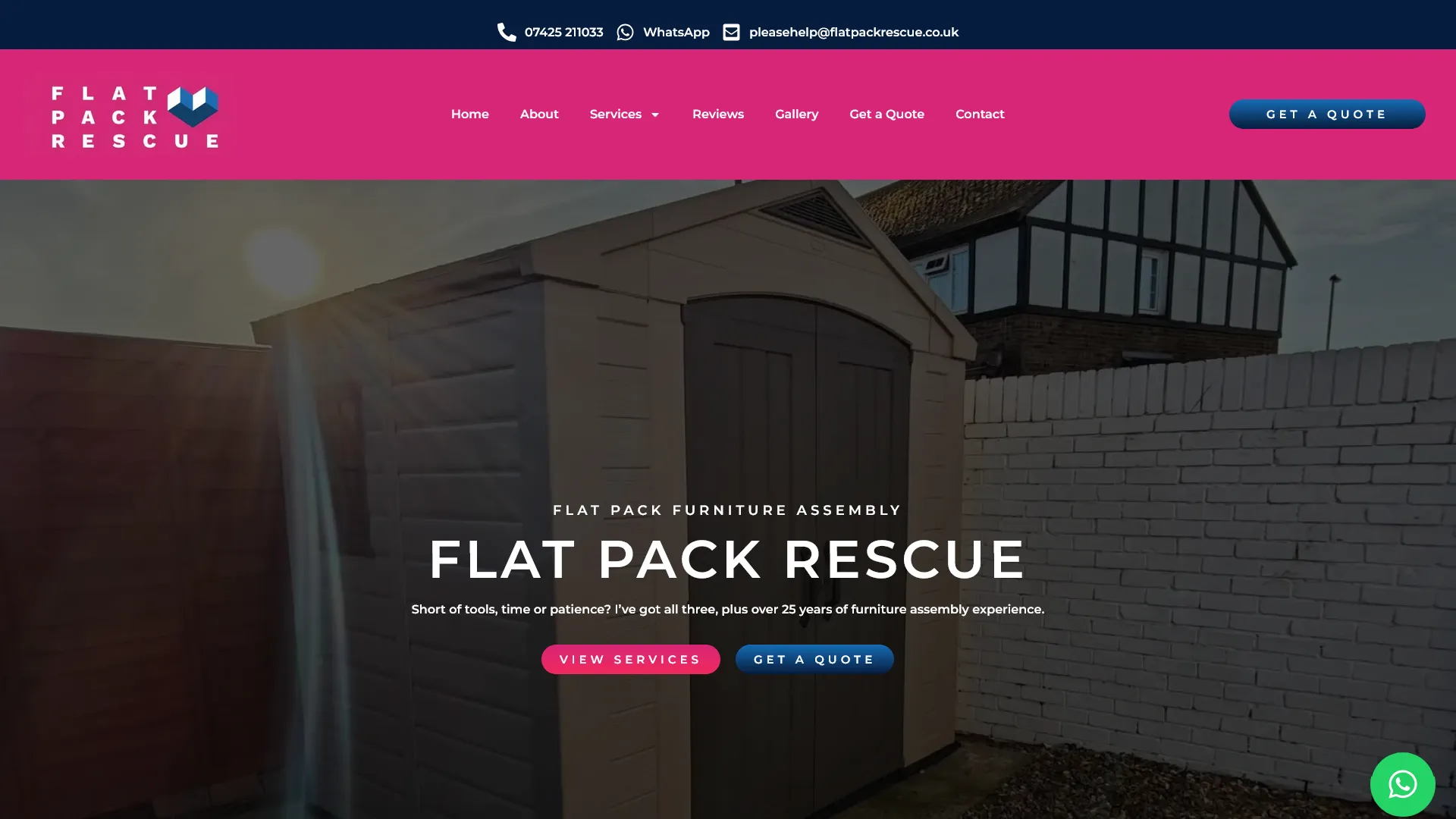 Flat Pack Rescue Website Rebuild 3