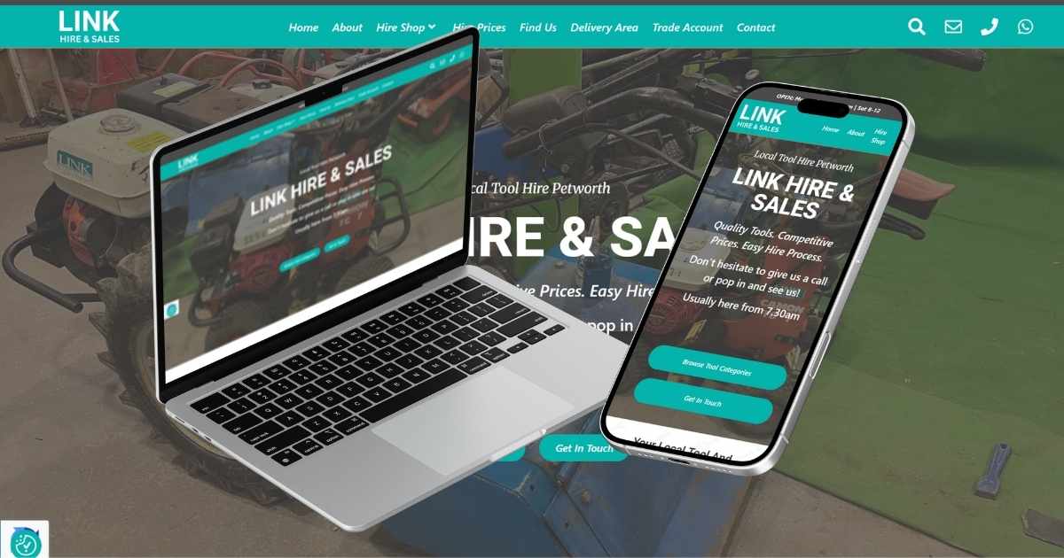 Link Hire and Sales Website Case Study