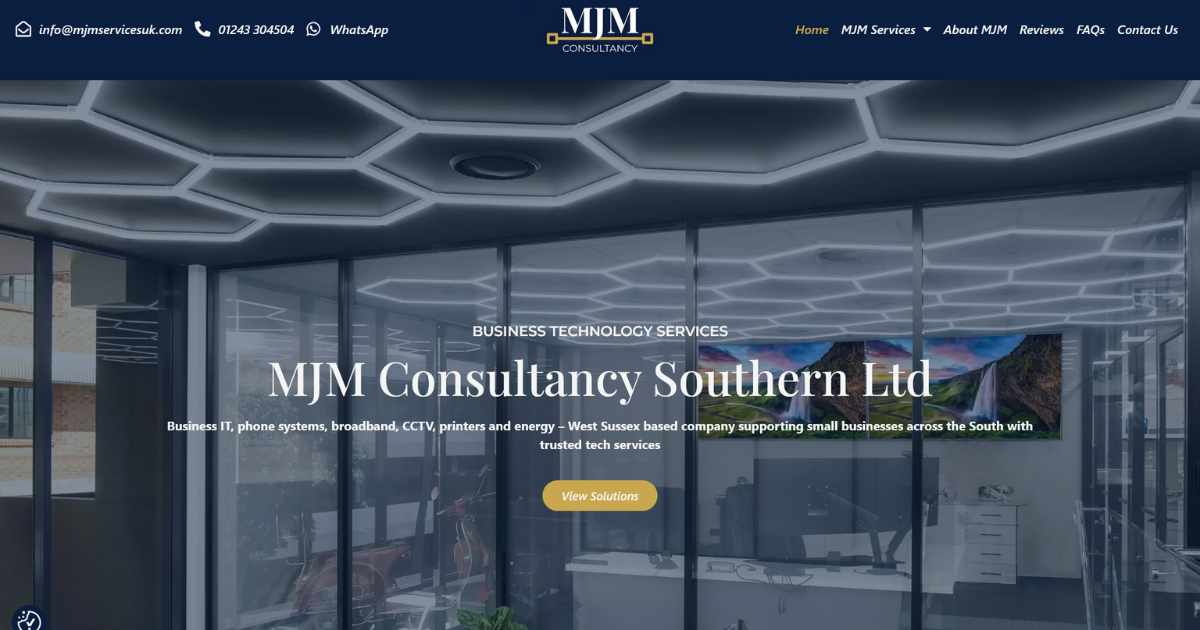 MJM Consultancy Website Case Study