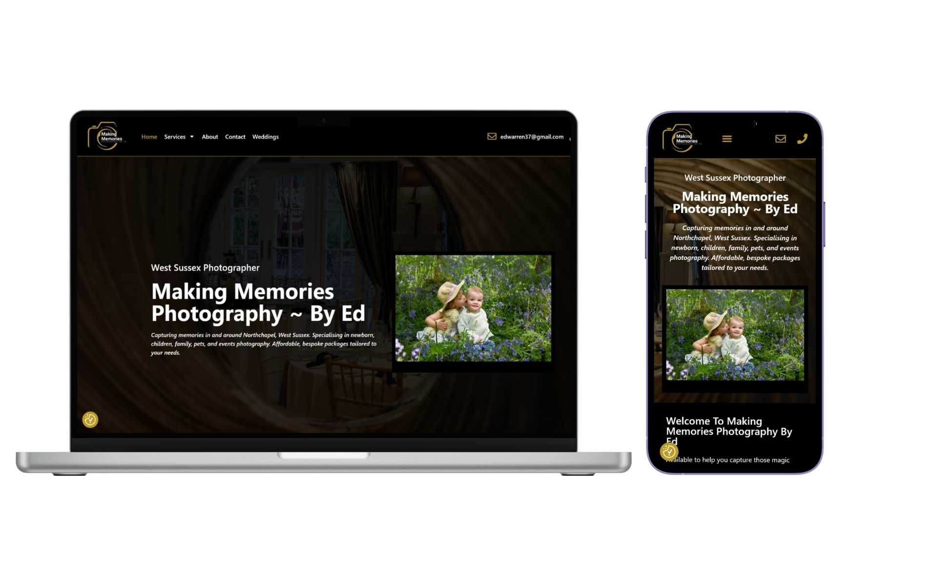 Making Memories Photography Website Case Study