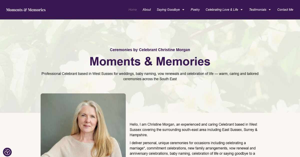 Moments and Memories Website Case Study