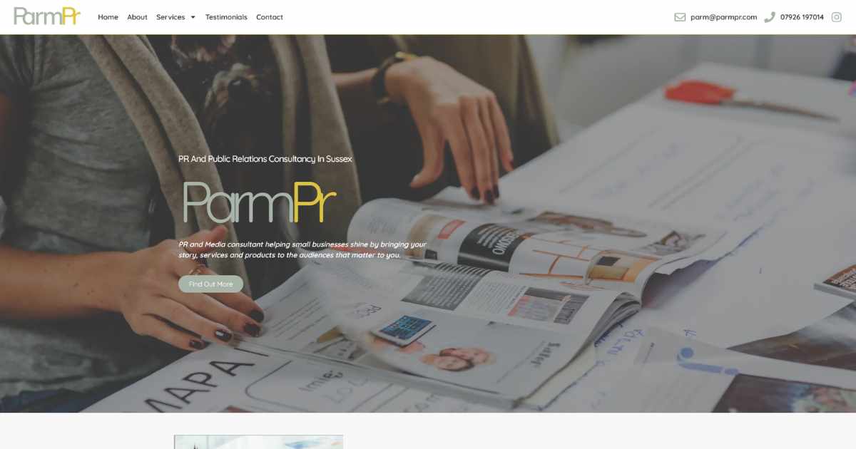 Parm PR Website Case Study