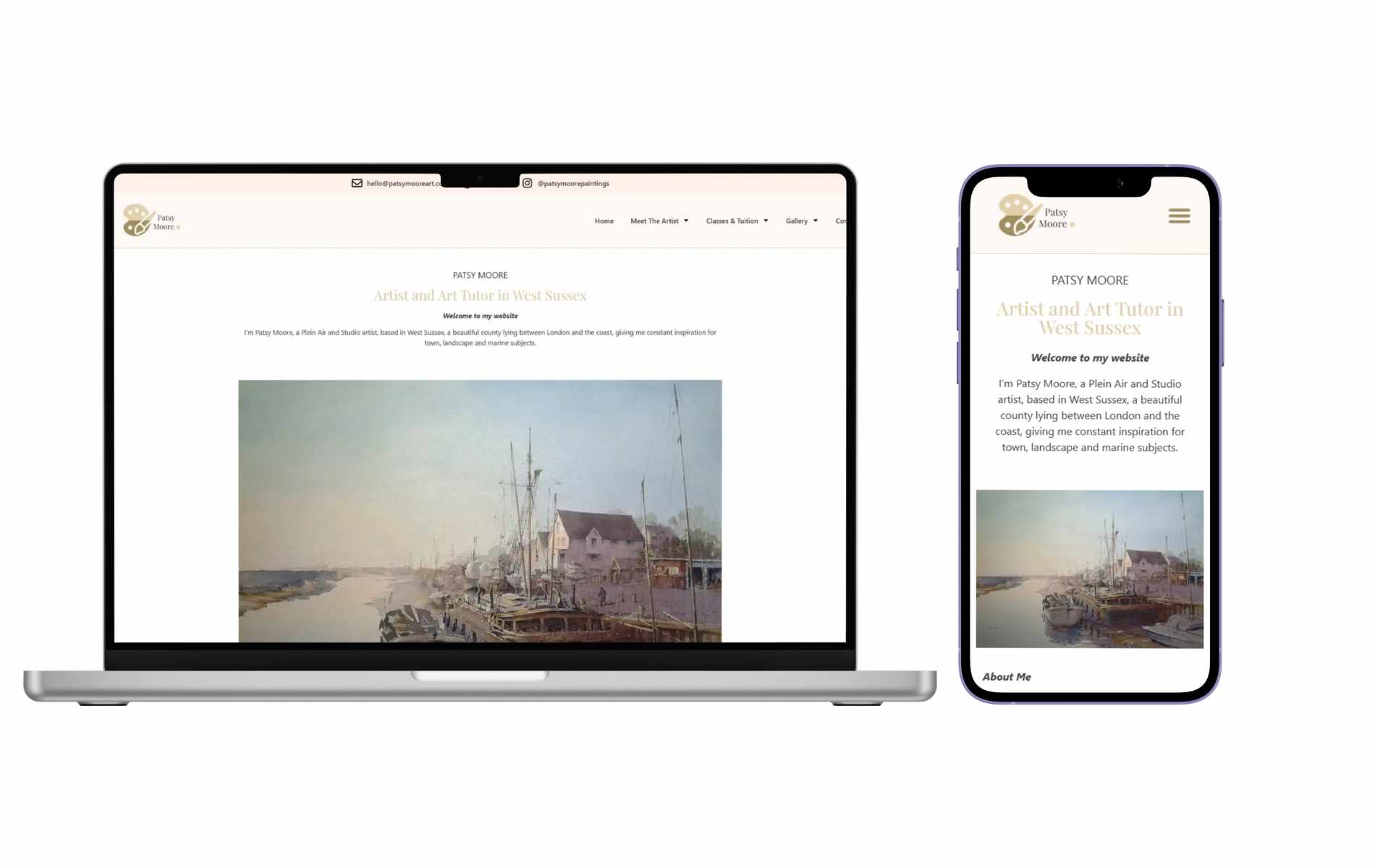 Patsy Moore Art Website Case Study