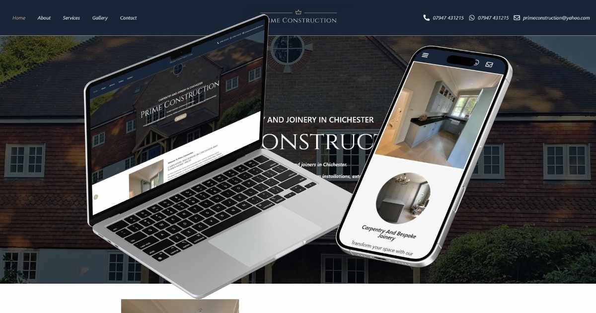 Prime Construction Website Case Study