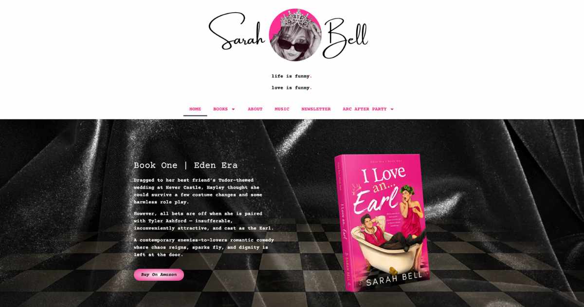Sarah Bell Author Website Case Study