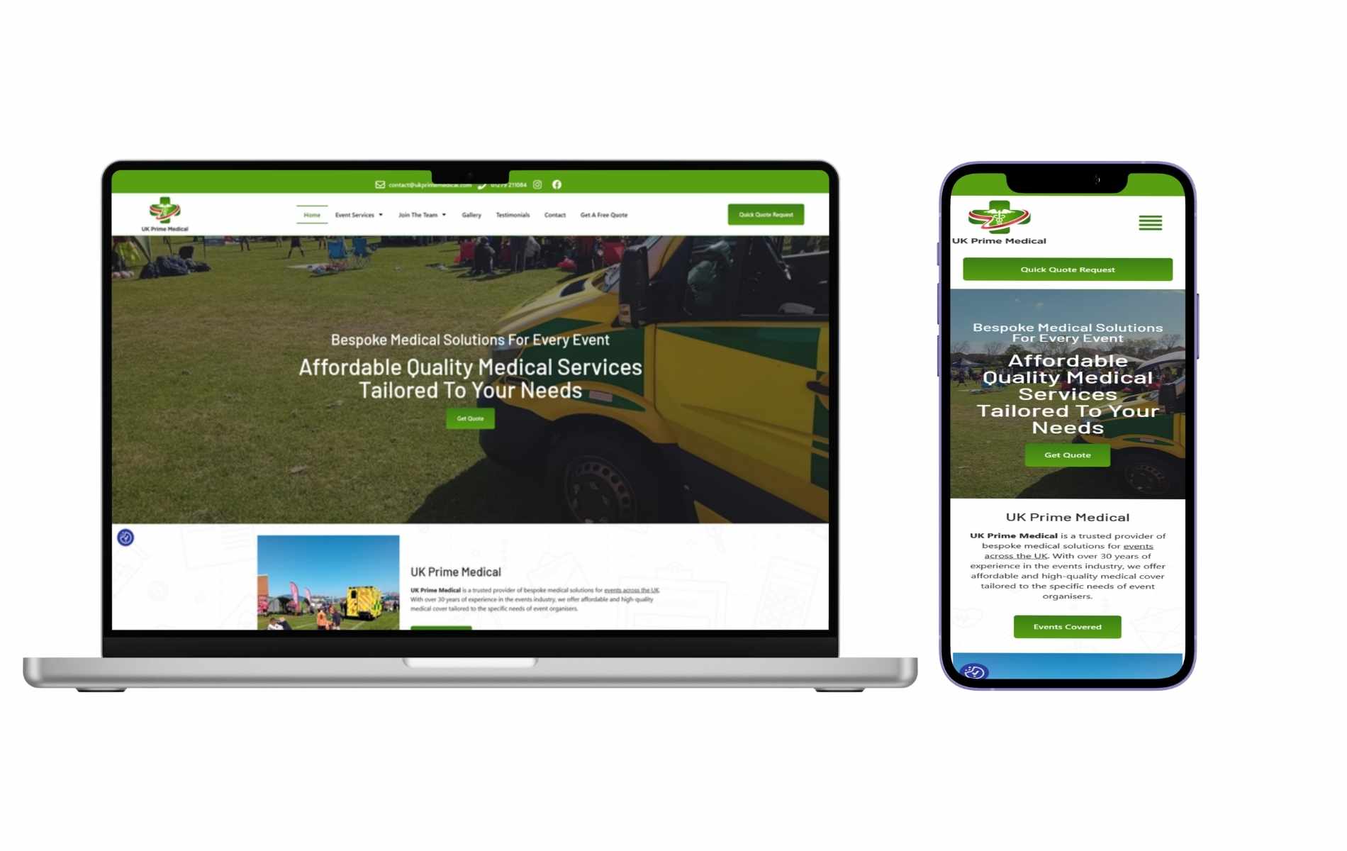 UK Prime Medical Website Rebrand Case Study