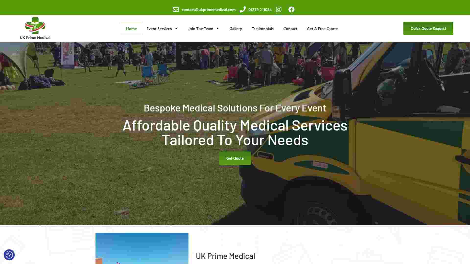 UKPrime Medical website rebuild