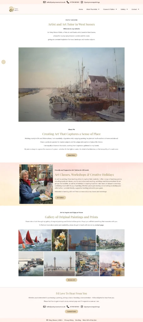 art tutor website