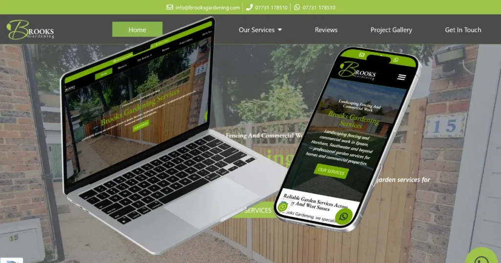 Brooks Gardening Website Case Study 1 gardening website