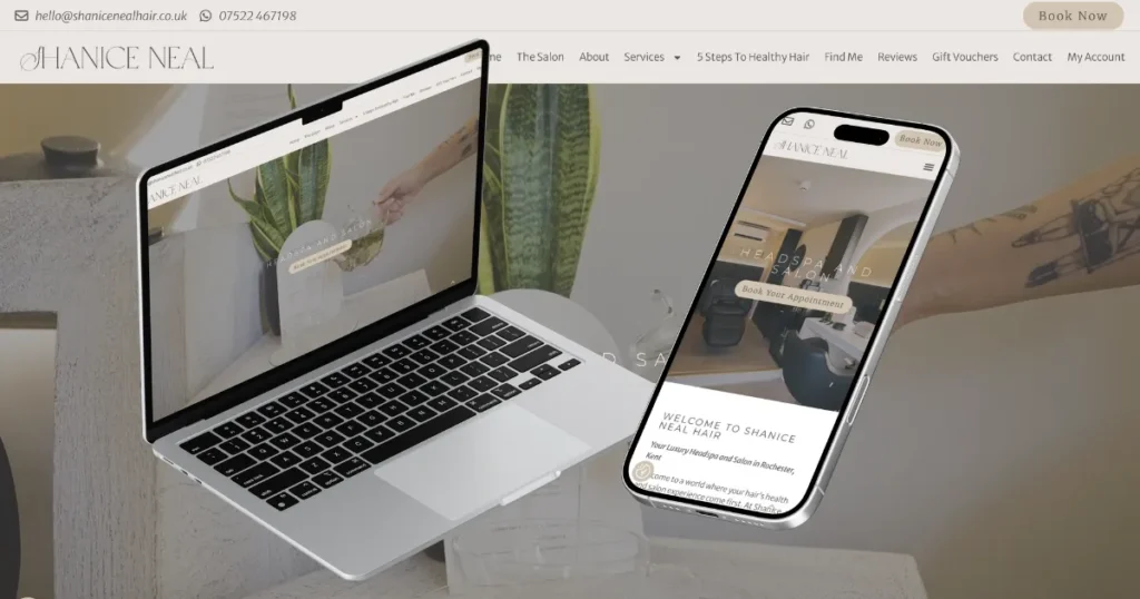 salon website